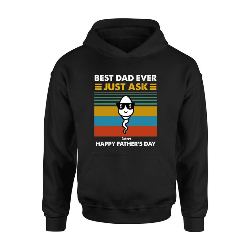 Personalized Father's Day Shirt/ Pullover Hoodie - Up to 7 Kids - Father's Day Gift Idea - Best Father Ever