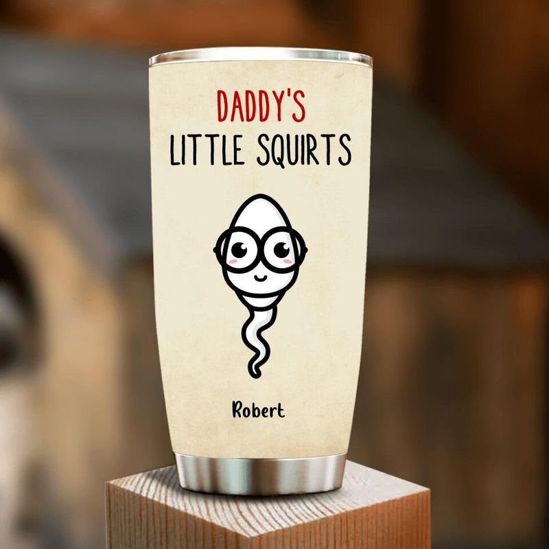 Personalized Funny Father's Day Tumbler - Gift Idea For Father From Kids