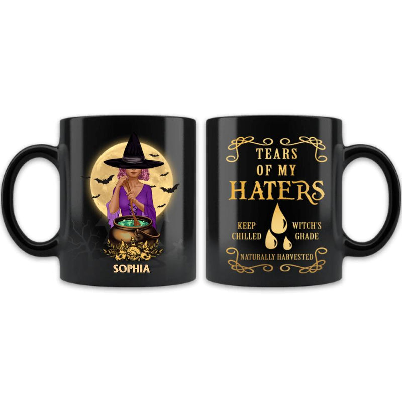 Personalized Witch Mug - Halloween Gift Idea For Friends - Tears Of My Haters