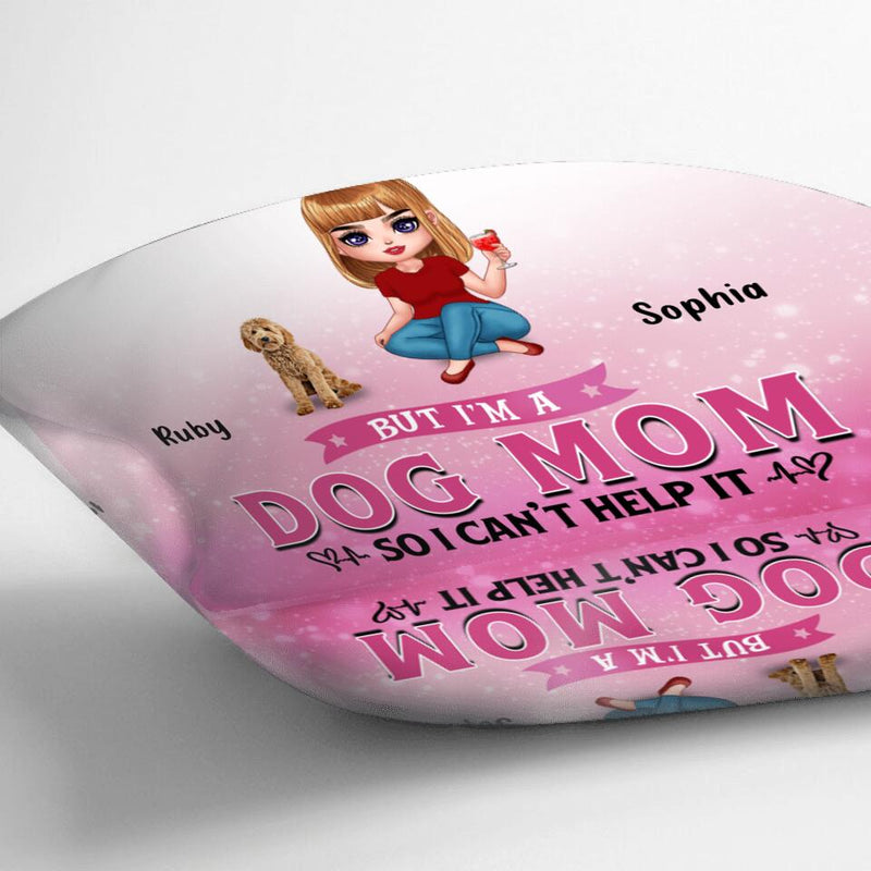 Personalized Dog Mom Pillow Cover/FleeceBlanket/Quilt - Gift Idea For Dog  Lover - Rockin' The Dog Mom Life - Up to 6 Dogs