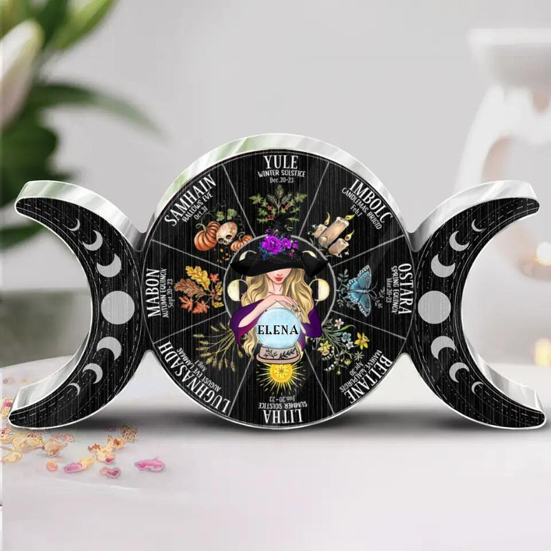 Personalized Wicca Acrylic Plaque - Gift Idea For Halloween/Wicca Decor/Pagan Decor