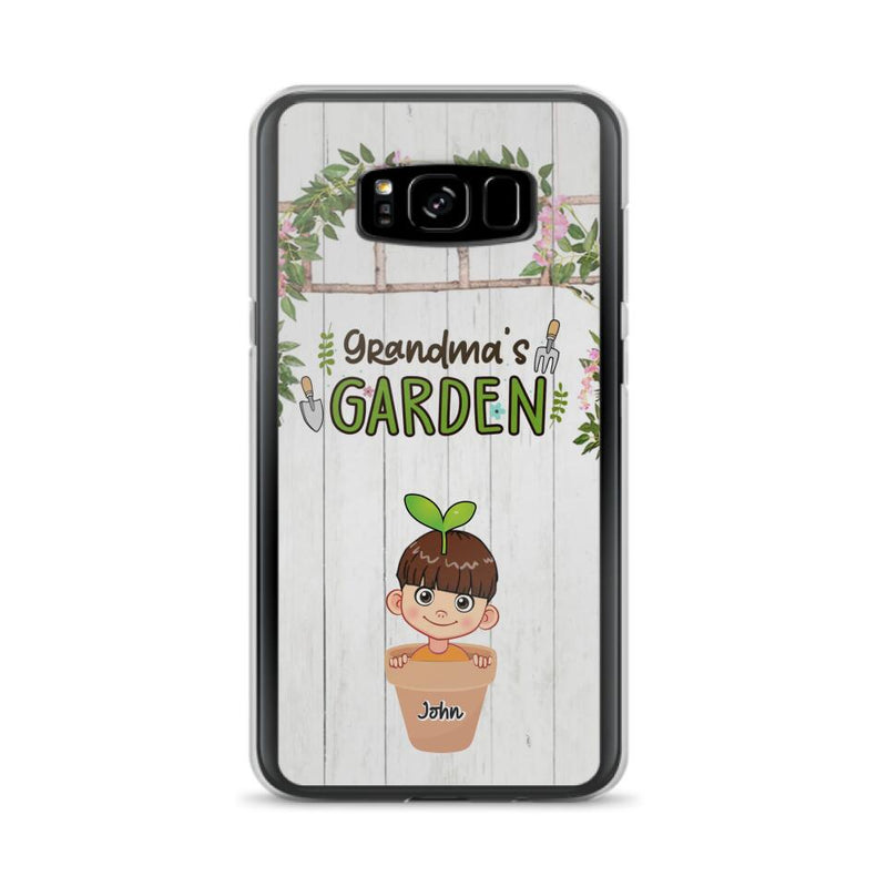 Custom Personalized Grandma's Garden Phone Case - Gift Idea For Grandma/ Mother's Day Gift - Up to 10 Kids - Case For iPhone And Samsung