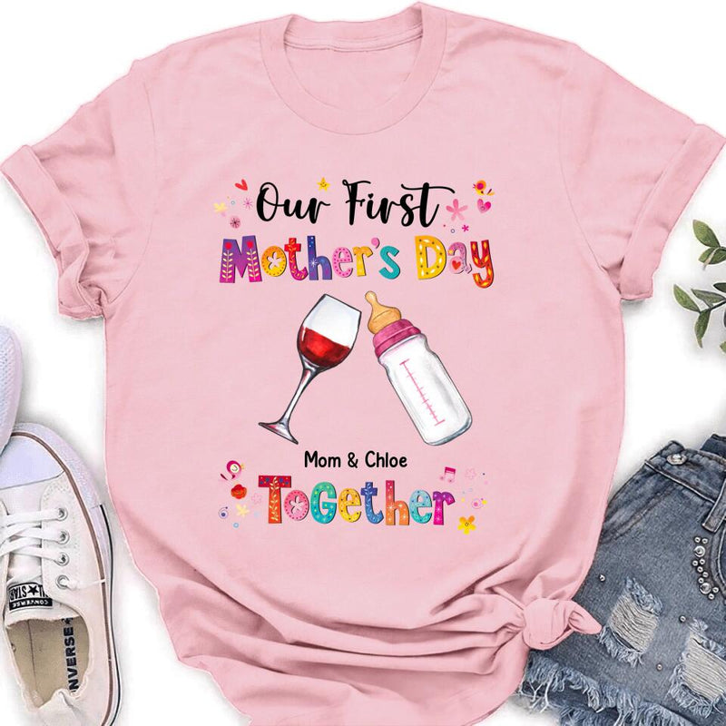 Personalized Onesie/T-shirt - Gift Idea For Mother's Day - Our First Mother's Day Together
