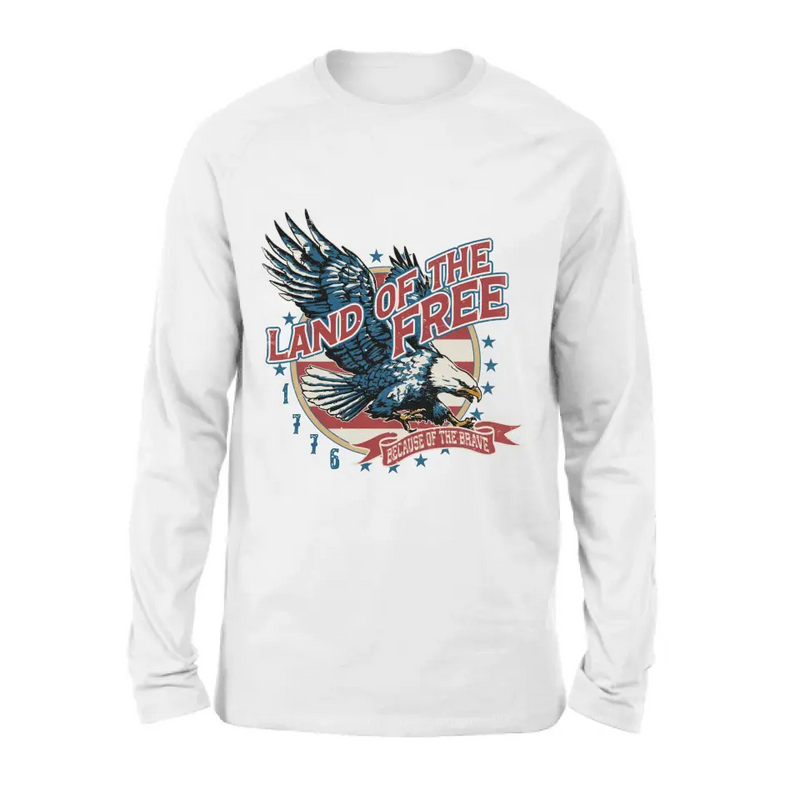 Personalized Veteran Shirt - Father's Day Gift Idea For Veteran - Land Of The Free Because Of The Brave