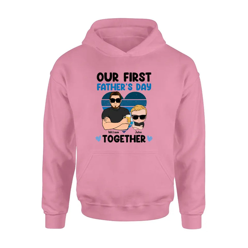 Personalized Dad And Daughter/Son Shirt/Hoodie - Gift Idea For Father's Day - Our First Father's Day Together