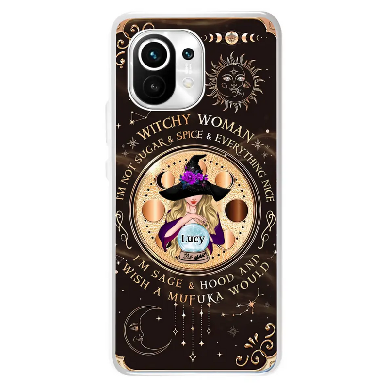 Personalized Witchy Woman Phone Case - Gift Idea For Witch/Friends/Birthday/Halloween Day - I'm Not Sugar & Spice & Everything Nice - Case For Xiaomi/Oppo/Huawei