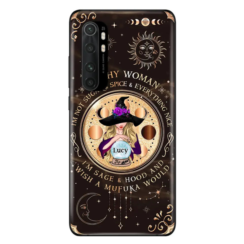 Personalized Witchy Woman Phone Case - Gift Idea For Witch/Friends/Birthday/Halloween Day - I'm Not Sugar & Spice & Everything Nice - Case For Xiaomi/Oppo/Huawei