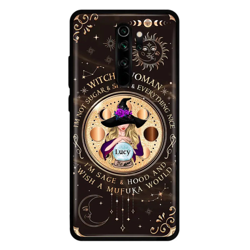 Personalized Witchy Woman Phone Case - Gift Idea For Witch/Friends/Birthday/Halloween Day - I'm Not Sugar & Spice & Everything Nice - Case For Xiaomi/Oppo/Huawei