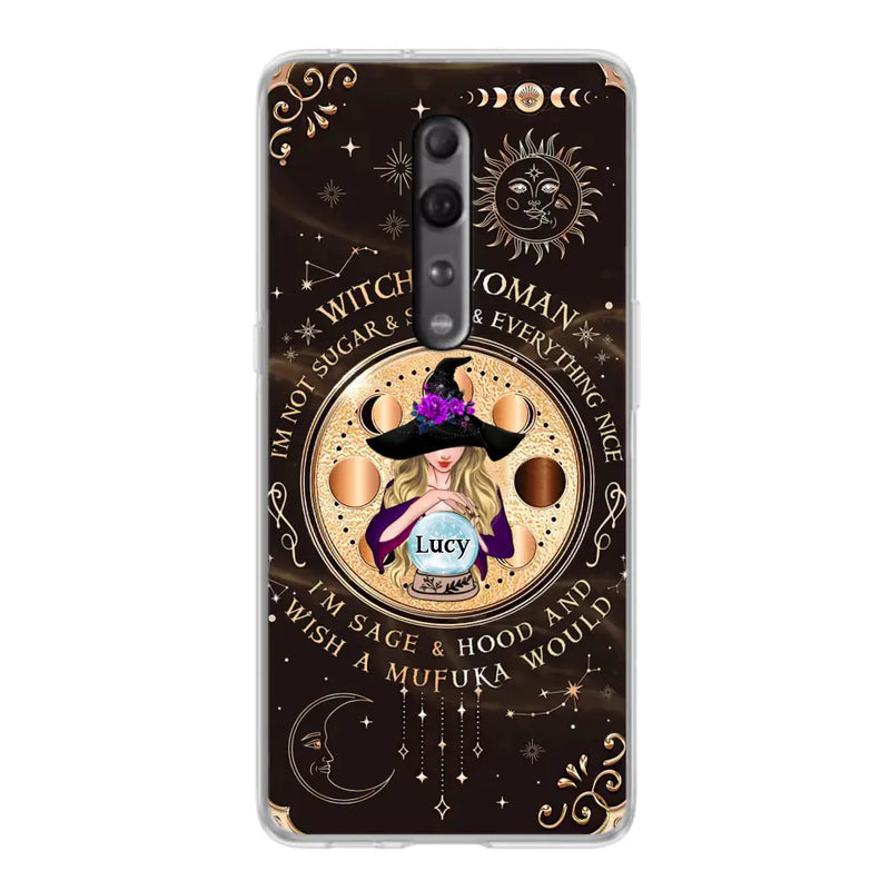 Personalized Witchy Woman Phone Case - Gift Idea For Witch/Friends/Birthday/Halloween Day - I'm Not Sugar & Spice & Everything Nice - Case For Xiaomi/Oppo/Huawei