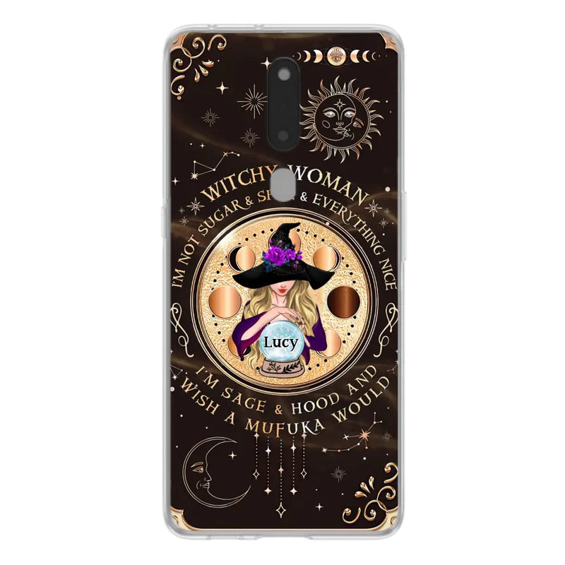 Personalized Witchy Woman Phone Case - Gift Idea For Witch/Friends/Birthday/Halloween Day - I'm Not Sugar & Spice & Everything Nice - Case For Xiaomi/Oppo/Huawei