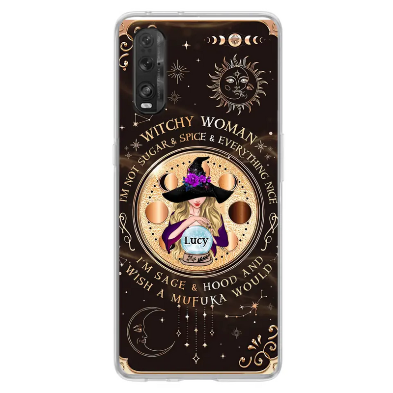 Personalized Witchy Woman Phone Case - Gift Idea For Witch/Friends/Birthday/Halloween Day - I'm Not Sugar & Spice & Everything Nice - Case For Xiaomi/Oppo/Huawei