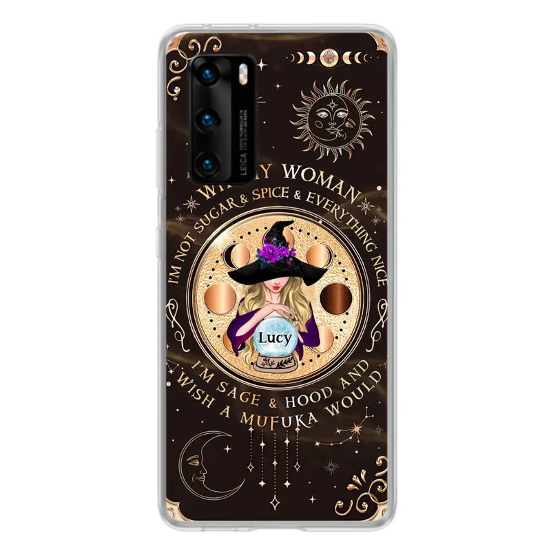 Personalized Witchy Woman Phone Case - Gift Idea For Witch/Friends/Birthday/Halloween Day - I'm Not Sugar & Spice & Everything Nice - Case For Xiaomi/Oppo/Huawei