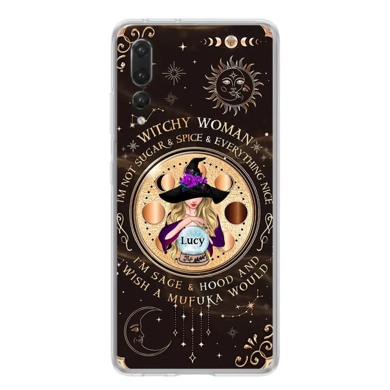 Personalized Witchy Woman Phone Case - Gift Idea For Witch/Friends/Birthday/Halloween Day - I'm Not Sugar & Spice & Everything Nice - Case For Xiaomi/Oppo/Huawei