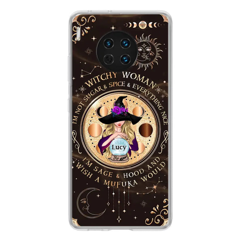 Personalized Witchy Woman Phone Case - Gift Idea For Witch/Friends/Birthday/Halloween Day - I'm Not Sugar & Spice & Everything Nice - Case For Xiaomi/Oppo/Huawei