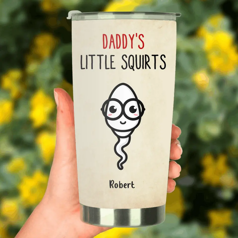 Personalized Funny Father's Day Tumbler - Gift Idea For Father From Kids