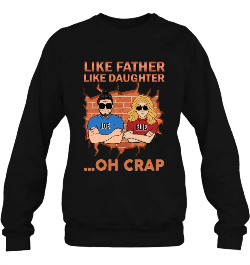 Personalized Dad/Mom And Daughter/Son T-Shirt - Gift Idea For Father's Day/Mother's Day