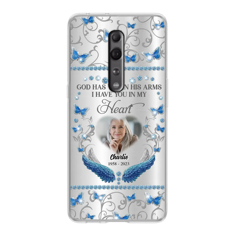 Personalized Memorial Photo Phone Case - Memorial Gift Idea for Mother's Day/Father's Day - God Has You In His Arms I Have You In My Heart - Cases For Oppo/Xiaomi/Huawei