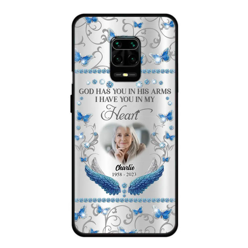 Personalized Memorial Photo Phone Case - Memorial Gift Idea for Mother's Day/Father's Day - God Has You In His Arms I Have You In My Heart - Cases For Oppo/Xiaomi/Huawei