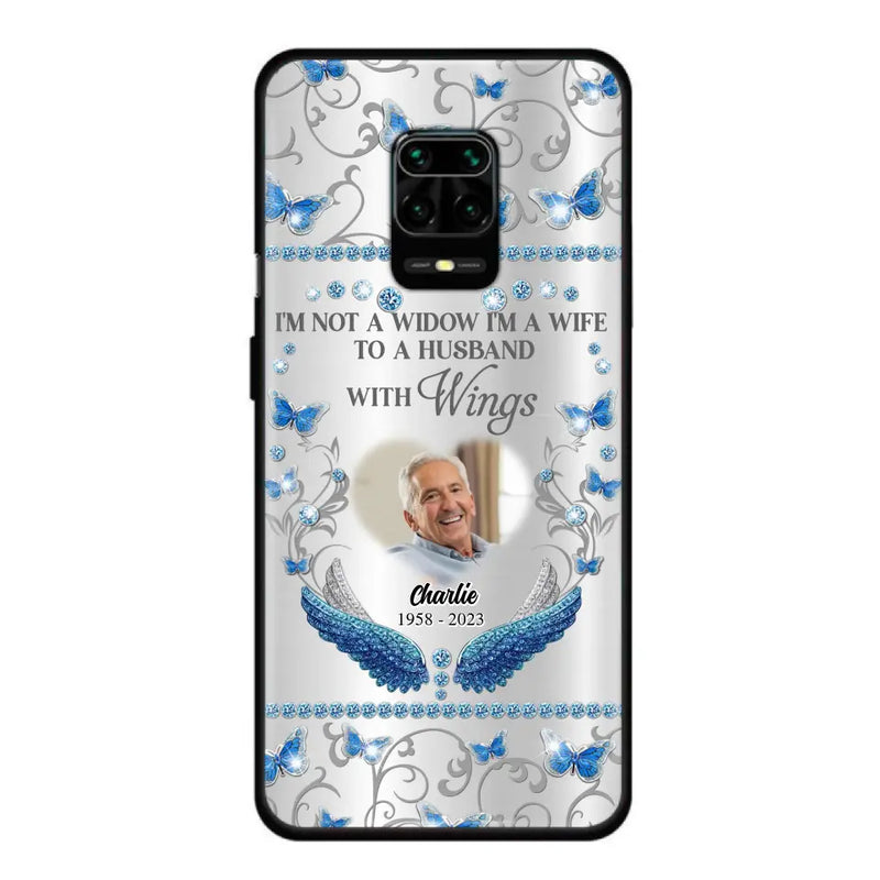 Personalized Memorial Photo Phone Case - Memorial Gift Idea for Mother's Day/Father's Day - I'm Not A Widow I'm A Wife To A Husband With Wings - Cases For Oppo/Xiaomi/Huawei