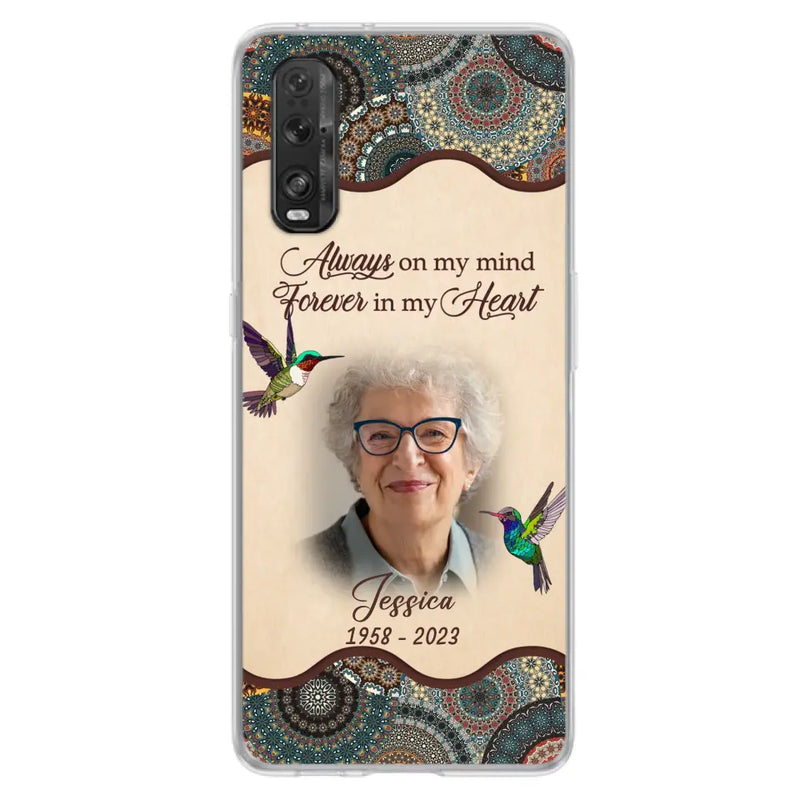 Personalized Memorial Photo Phone Case - Memorial Gift Idea For Mother's Day/Father's Day - Always On My Mind, Forever In My Heart - Case For Oppo/Xiaomi/Huawei
