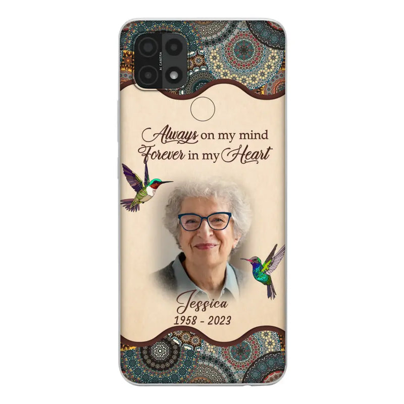 Personalized Memorial Photo Phone Case - Memorial Gift Idea For Mother's Day/Father's Day - Always On My Mind, Forever In My Heart - Case For Oppo/Xiaomi/Huawei