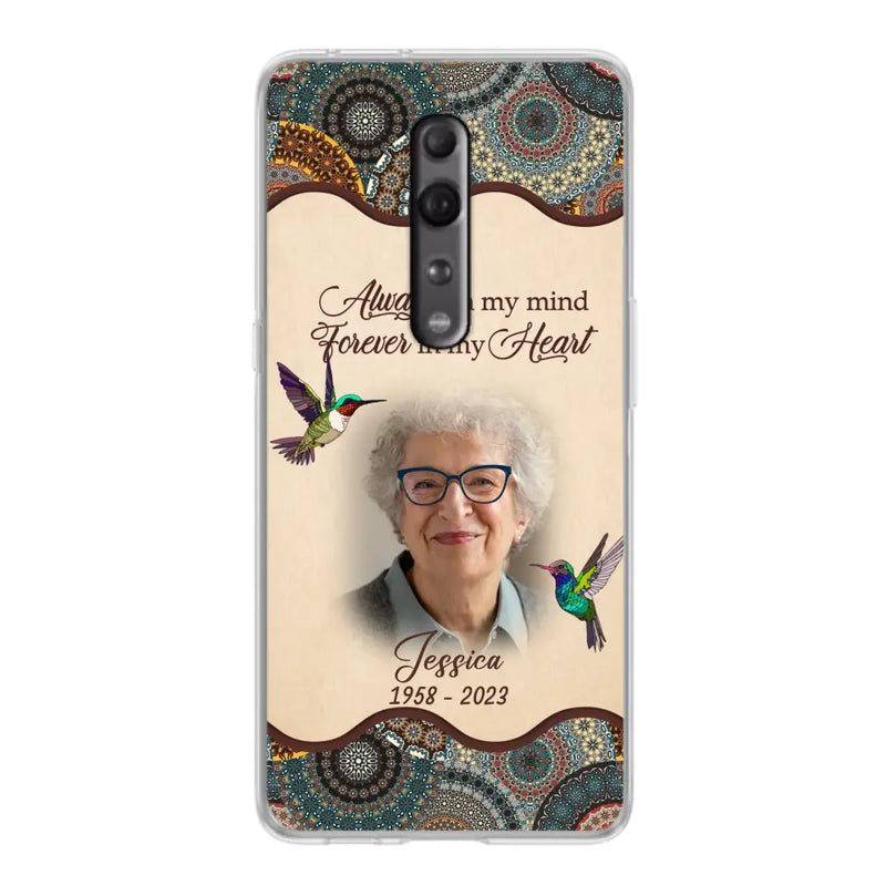 Personalized Memorial Photo Phone Case - Memorial Gift Idea For Mother's Day/Father's Day - Always On My Mind, Forever In My Heart - Case For Oppo/Xiaomi/Huawei
