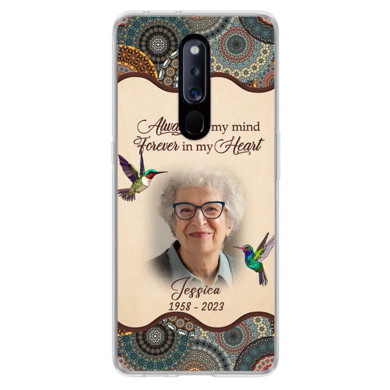 Personalized Memorial Photo Phone Case - Memorial Gift Idea For Mother's Day/Father's Day - Always On My Mind, Forever In My Heart - Case For Oppo/Xiaomi/Huawei