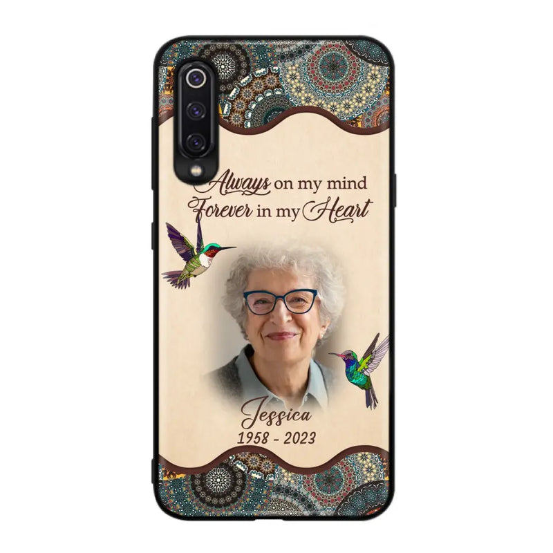 Personalized Memorial Photo Phone Case - Memorial Gift Idea For Mother's Day/Father's Day - Always On My Mind, Forever In My Heart - Case For Oppo/Xiaomi/Huawei