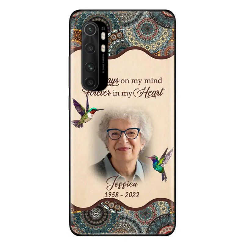 Personalized Memorial Photo Phone Case - Memorial Gift Idea For Mother's Day/Father's Day - Always On My Mind, Forever In My Heart - Case For Oppo/Xiaomi/Huawei
