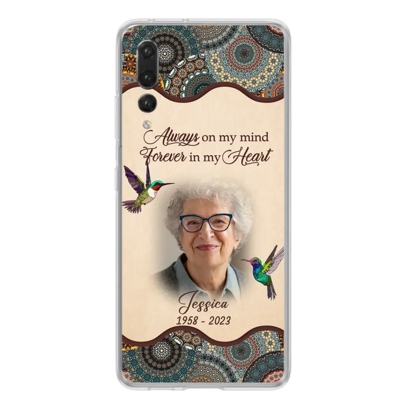 Personalized Memorial Photo Phone Case - Memorial Gift Idea For Mother's Day/Father's Day - Always On My Mind, Forever In My Heart - Case For Oppo/Xiaomi/Huawei