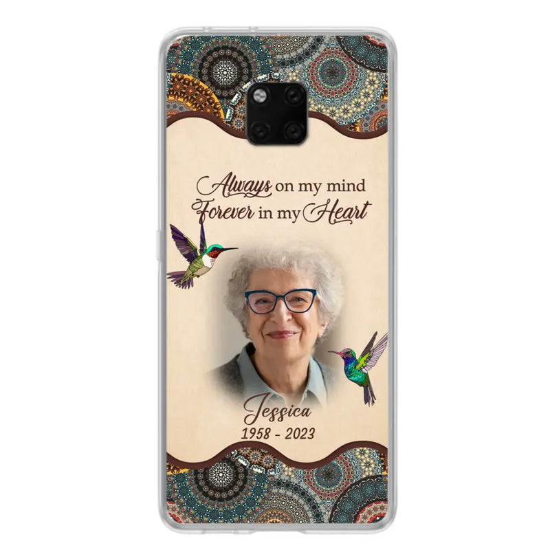 Personalized Memorial Photo Phone Case - Memorial Gift Idea For Mother's Day/Father's Day - Always On My Mind, Forever In My Heart - Case For Oppo/Xiaomi/Huawei