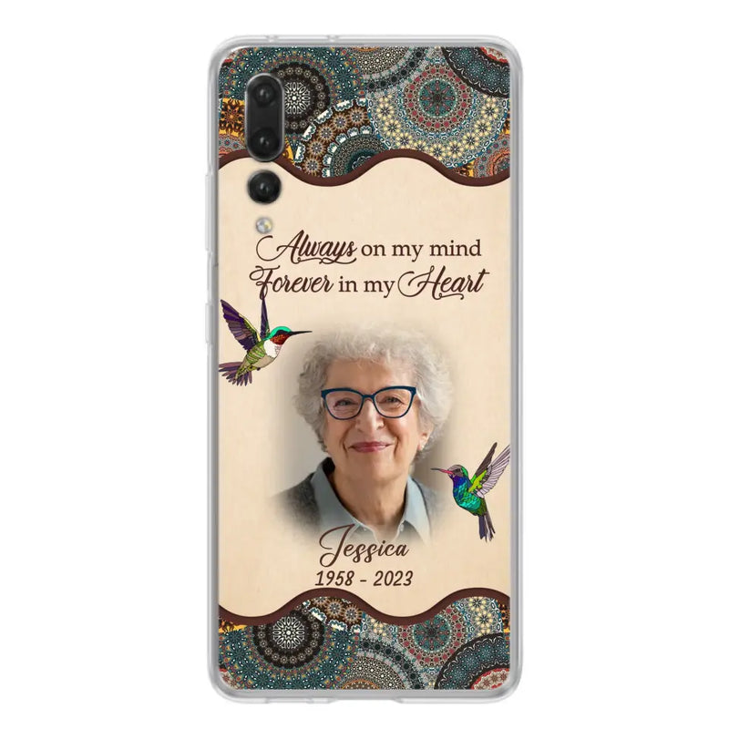 Personalized Memorial Photo Phone Case - Memorial Gift Idea For Mother's Day/Father's Day - Always On My Mind, Forever In My Heart - Case For Oppo/Xiaomi/Huawei