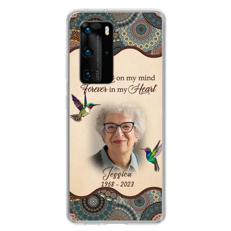 Personalized Memorial Photo Phone Case - Memorial Gift Idea For Mother's Day/Father's Day - Always On My Mind, Forever In My Heart - Case For Oppo/Xiaomi/Huawei