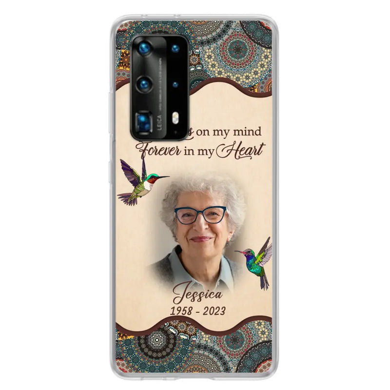 Personalized Memorial Photo Phone Case - Memorial Gift Idea For Mother's Day/Father's Day - Always On My Mind, Forever In My Heart - Case For Oppo/Xiaomi/Huawei
