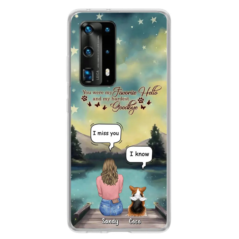 Personalized Memorial Pet Phone Case - Memorial Gift Idea For Pet Lover - Up to 4 Pets - Gift Idea For Dog/Cat Lover - Your Wings Were Ready But Our Hearts Were Not - Case For Xiaomi/ Oppo/ Huawei