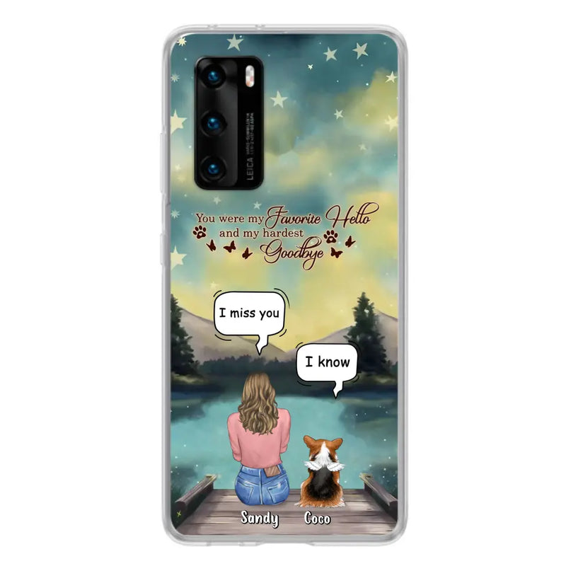 Personalized Memorial Pet Phone Case - Memorial Gift Idea For Pet Lover - Up to 4 Pets - Gift Idea For Dog/Cat Lover - Your Wings Were Ready But Our Hearts Were Not - Case For Xiaomi/ Oppo/ Huawei