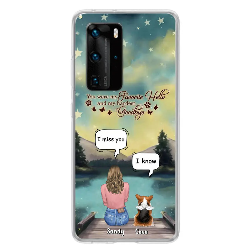 Personalized Memorial Pet Phone Case - Memorial Gift Idea For Pet Lover - Up to 4 Pets - Gift Idea For Dog/Cat Lover - Your Wings Were Ready But Our Hearts Were Not - Case For Xiaomi/ Oppo/ Huawei