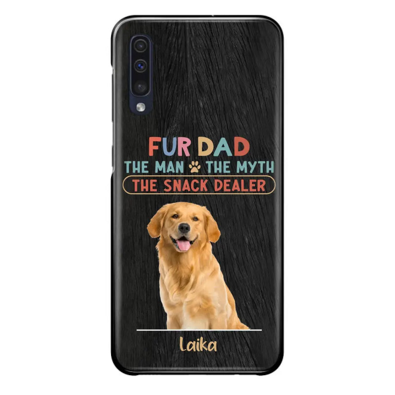 Personalized Fur Dad Phone Case - Upload Photo - Up to 6 Pets - Father's Day Gift For Pet Lovers - Fur Dad The Man The Myth The Snack Dealer - Case for iPhone/Samsung