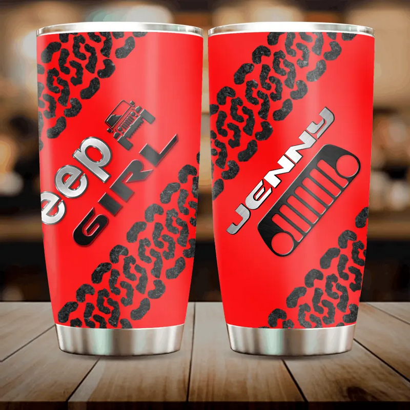 Personalized Off Road Girl Tumbler - Best Gift Idea For Girl/Friend/Off Road Gift