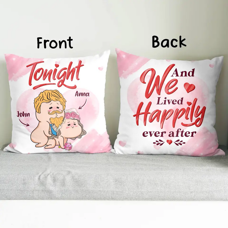 Personalized Pillow Cover - Best Gift Idea For Husband/Wife/Birthday/Anniversary - And We Lived Happily Ever After