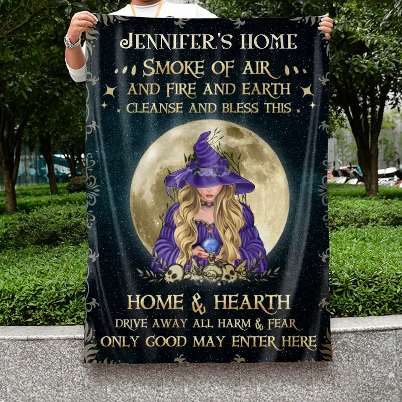 Personalized Witch Flag - Halloween Gift Idea For Friend - Only Good May Enter Here