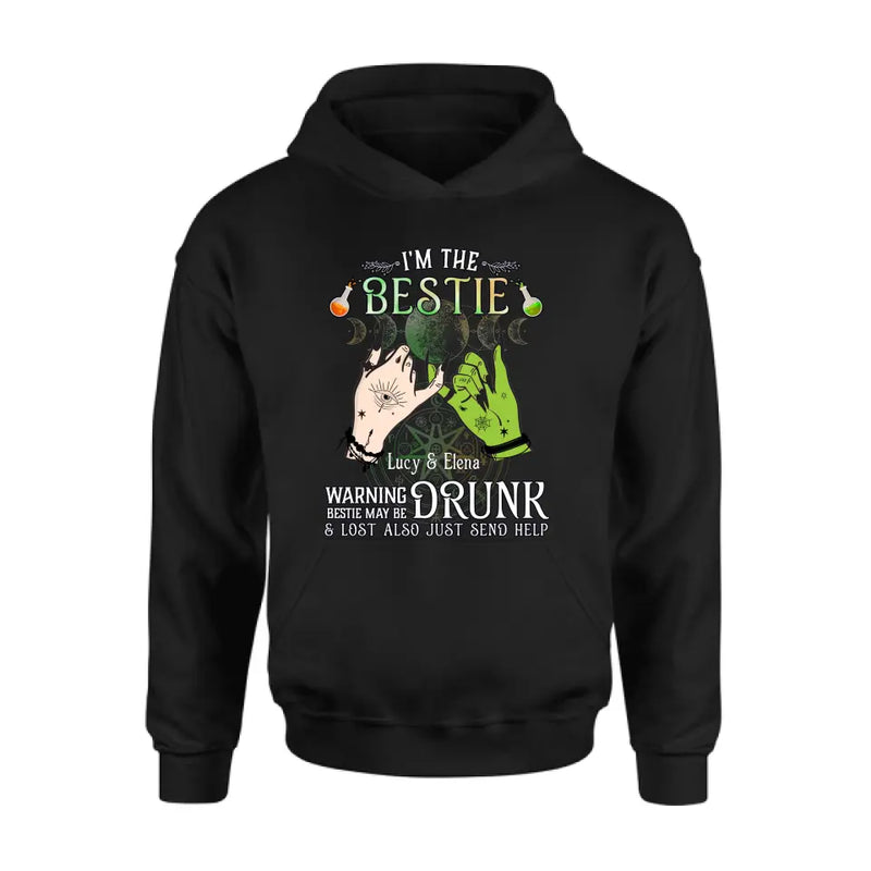 Personalized Witch Besties Shirt/Hoodie Back - Gift Idea For Halloween/Witch Lovers/Besties - I'm The Bestie