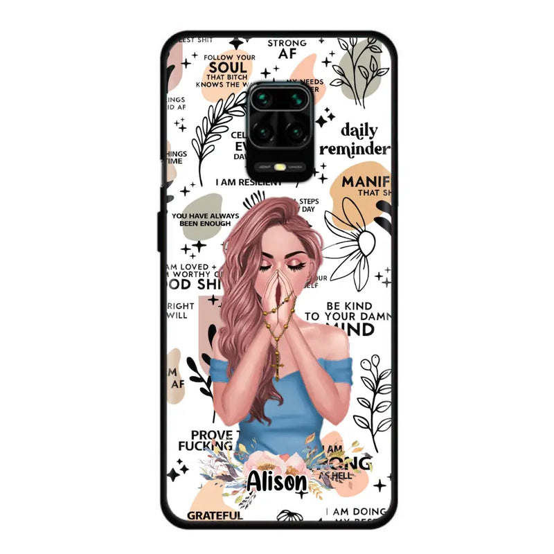 Personalized Praying Girl Phone Case - Gift Idea for Girls/Friends - Case for Xiaomi/Huawei/Oppo