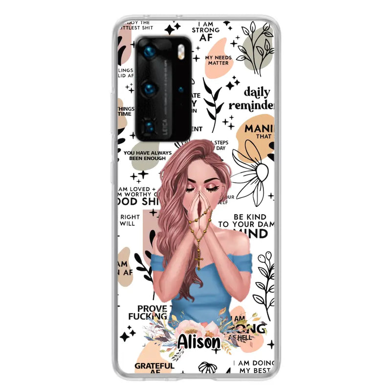 Personalized Praying Girl Phone Case - Gift Idea for Girls/Friends - Case for Xiaomi/Huawei/Oppo