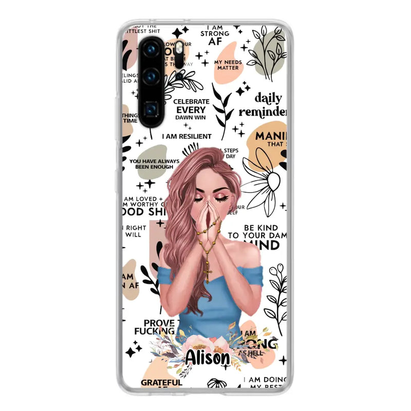 Personalized Praying Girl Phone Case - Gift Idea for Girls/Friends - Case for Xiaomi/Huawei/Oppo