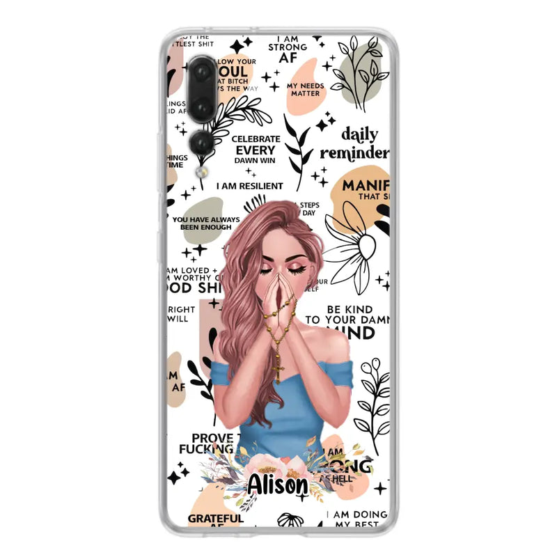 Personalized Praying Girl Phone Case - Gift Idea for Girls/Friends - Case for Xiaomi/Huawei/Oppo