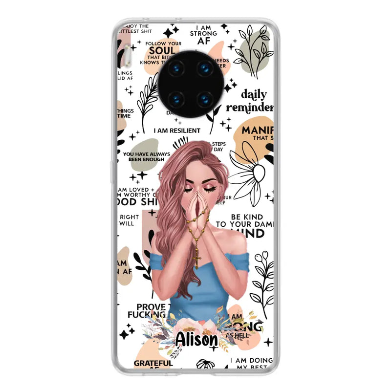 Personalized Praying Girl Phone Case - Gift Idea for Girls/Friends - Case for Xiaomi/Huawei/Oppo