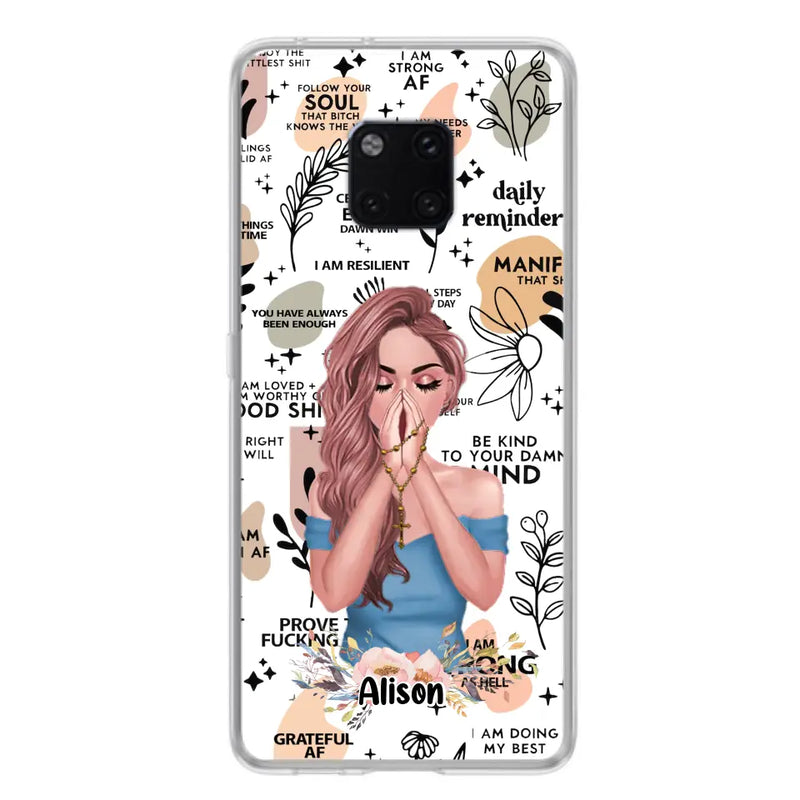 Personalized Praying Girl Phone Case - Gift Idea for Girls/Friends - Case for Xiaomi/Huawei/Oppo