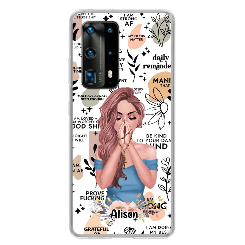 Personalized Praying Girl Phone Case - Gift Idea for Girls/Friends - Case for Xiaomi/Huawei/Oppo
