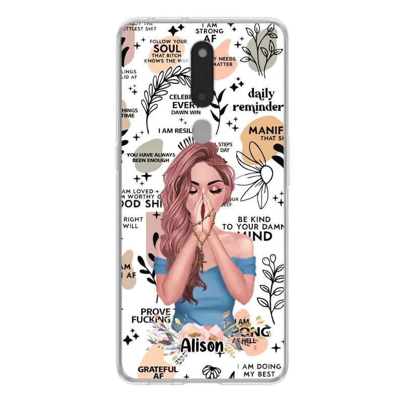 Personalized Praying Girl Phone Case - Gift Idea for Girls/Friends - Case for Xiaomi/Huawei/Oppo